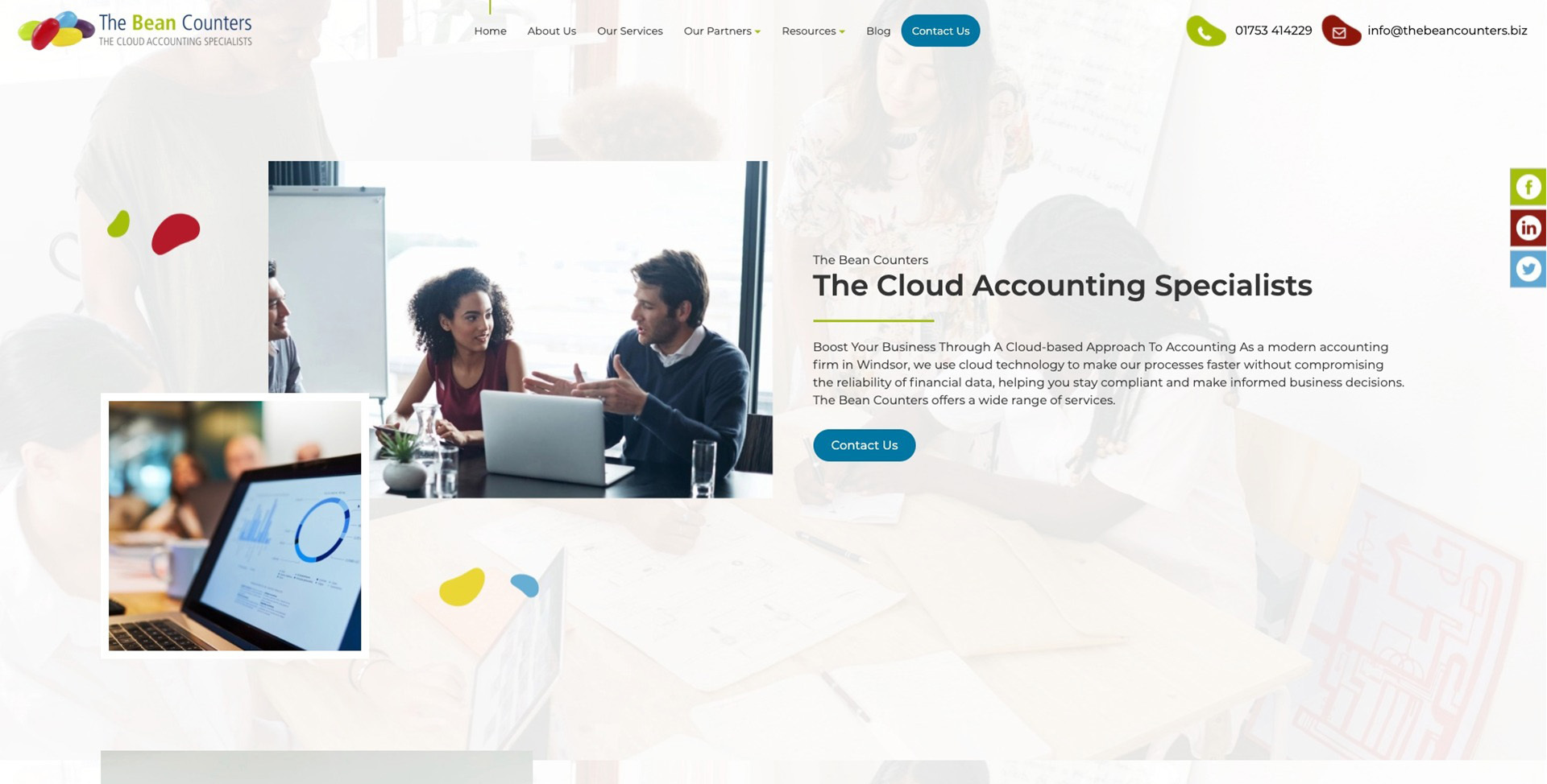 A website design in Windsor for accounting