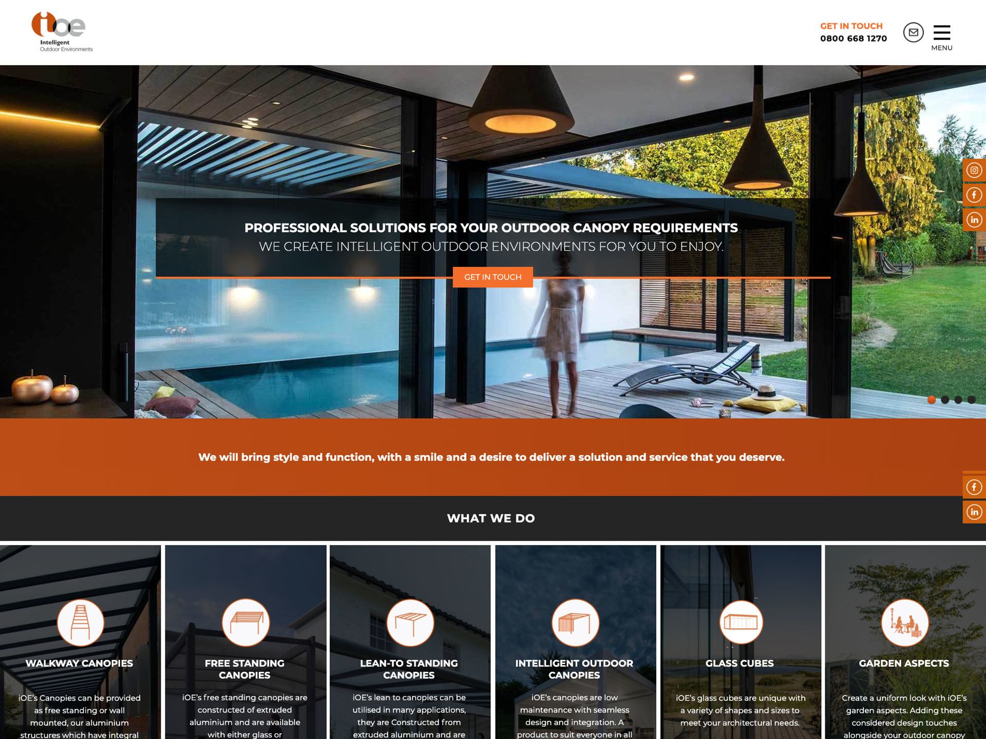 An outdoor renovations website created by it'seeze Windsor